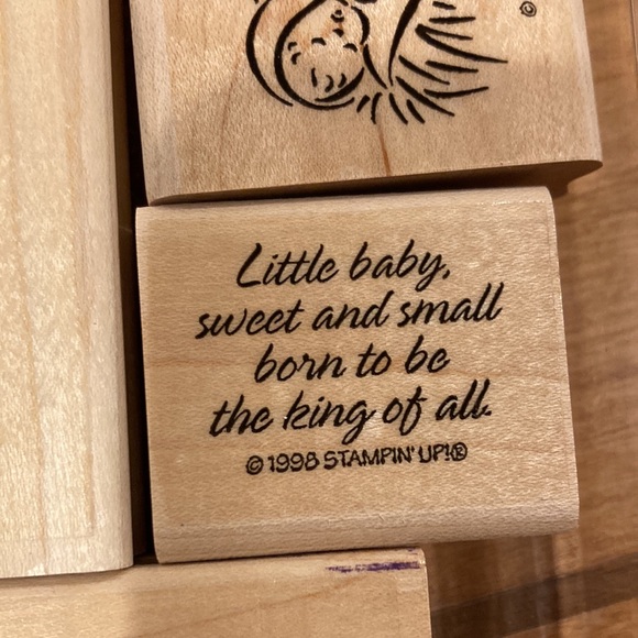 Miracle of Christmas Wood Stamp Set - Picture 3 of 4
